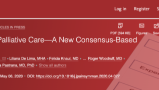 Redefining Palliative Care—A New Consensus-Based Definition