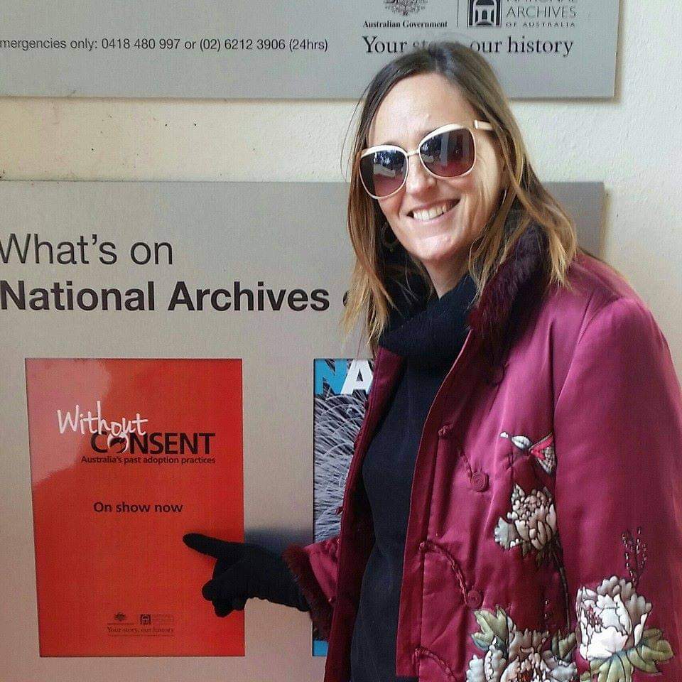 Sandra attended the Without Consent exhibition on forced adoption in 2015 at Canberra’s National Gallery.