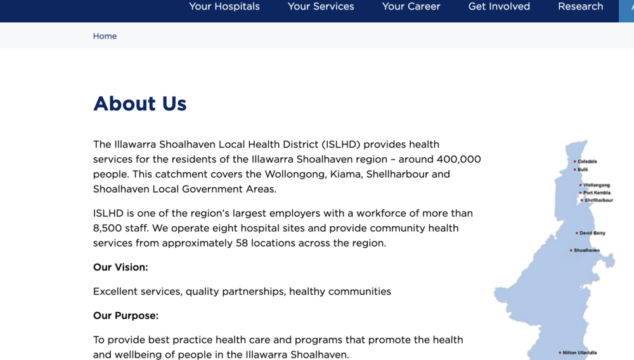 Illawarra Shoalhaven Local Health District.
