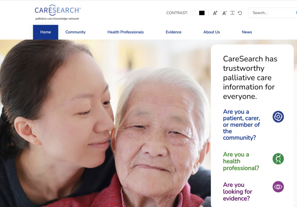 Caresearch has trustworthy palliative care information for everyone