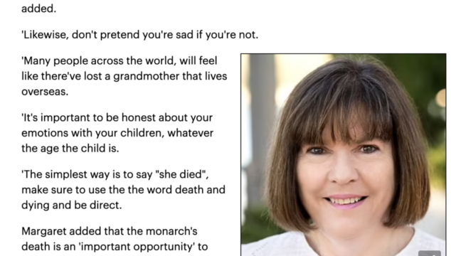Grief expert shares exactly what to say to explain the Queen's death to young children - and why being direct is key